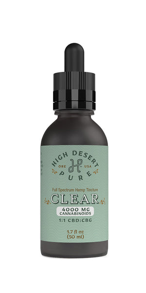 4000 mg CBG+CBD Clear Tincture